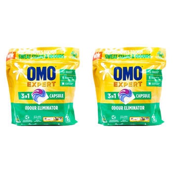 56pc Omo Expert Odour Eliminator 3 In 1 Laundry Detergent Capsules