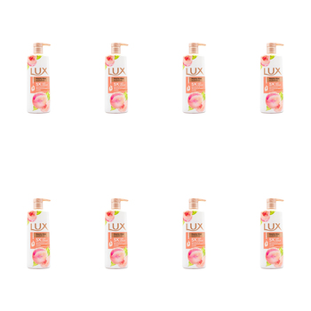 8PK Lux 500ml Body Wash Bath Soap Peachy Glow Juicy Peach Scent