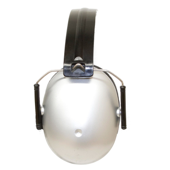 Banz Hear No Blare Ear Muffs Silver Kids 3y+