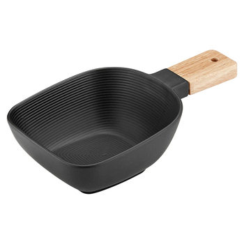Ladelle Linear Texture Small Bowl Serve Stick Black