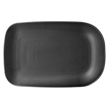 Ladelle Linear Texture Food Platter Black