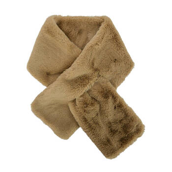 Annabel Trends Faux Fur Neck Wrap Women's Fashion 95x13cm - Tan