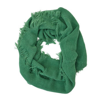 Annabel Trends Snood Fringe Scarf Women's Fashion 80x40cm - Moss