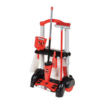 Casdon Henry Cleaning Trolley Role-play Vacuum Toy Playset Kids 3y+ Orange