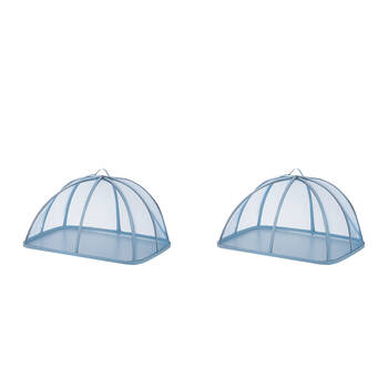2PK Ladelle Capri Rectangle Mesh Food Cover/Protector Reusable Foldable Assorted 