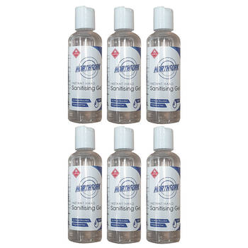 6PK Northfork 100ml Instant Hand Sanitiser Gel