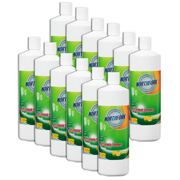 12PK Northfork 1L Dishwashing Liquid Dish Cleaning Soap Fresh Fragrance