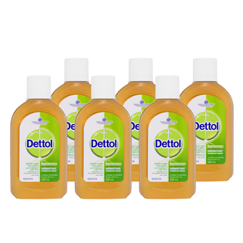 6PK Dettol 250ml Antiseptic Disinfectant Household Grade