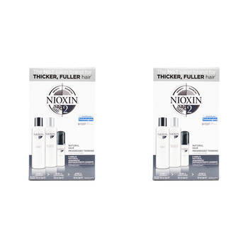 6pc Nioxin 150ml Shampoo & Conditioner/40ml Treatment Natural Hair System 2