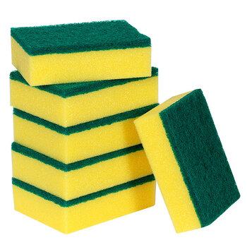 5x 6pc Northfork Cleaning Sponge Scrubber Pad w/ Scourer