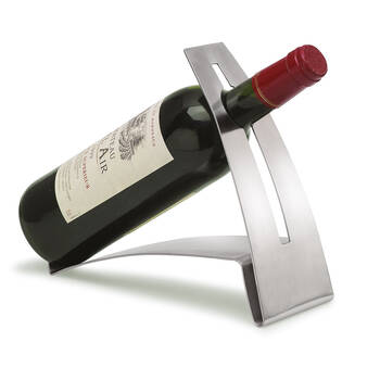 Blomus Opold Stainless Steel Wine Bottle Holder Rack Stand 24x20cm Silver