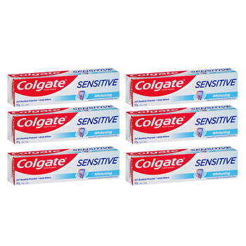 6PK Colgate 110g Sensitive Toothpaste - Whitening