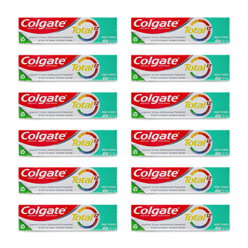12PK Colgate 115g Flouride Toothpaste Tube Total 12 Mint Stripe Dental Care