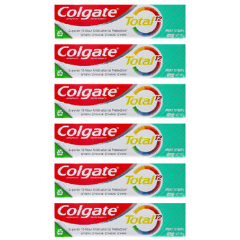 6PK Colgate 115g Flouride Toothpaste Tube Total 12 Mint Stripe Dental Care