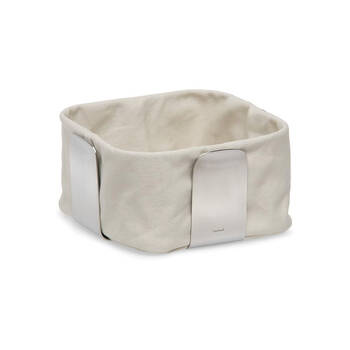 Blomus Desa Stainless Steel Bread Basket Holder 20.5x20.5cm Small Sand