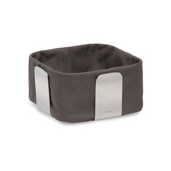 Blomus Desa Stainless Steel/Cotton Bread Basket Holder Small 20.5cm Grey