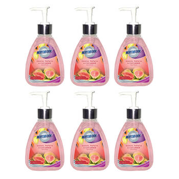 6x Northfork 250ml Guava, Papaya, Cucumber Hand Wash