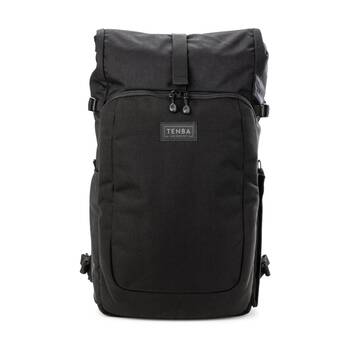 Tenba Fulton V2 16L Backpack Rear Access Camera Rolltop Design - Black