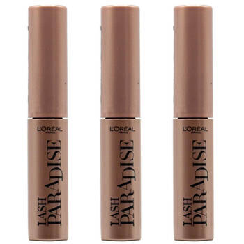 3PK Loreal Paris 4.9ml Lash Paradise Mascara - Noir Black