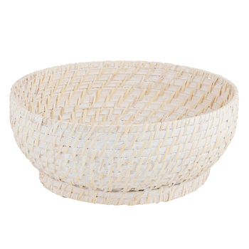 Ladelle Whitehaven Woven Round Bowl Handmade Classic Retro