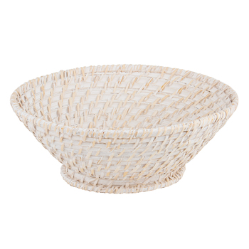 Ladelle Whitehaven Woven Round Taper Bowl Handmade Classic