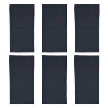 6PK Annabel Trends Happywrap Women's Bandana 50x25cm - Black