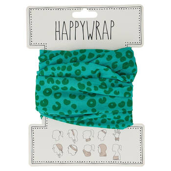 Annabel Trends Happywrap Headband Accessory One Size Cheetah Spot Green