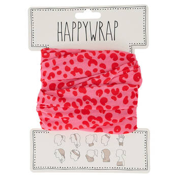 Annabel Trends Happywrap Headband Head Accessory One Size Cheetah Spot Pink