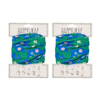 2PK Annabel Trends Happywrap Women's Hair Accessory 50x25cm Fiesta Birds