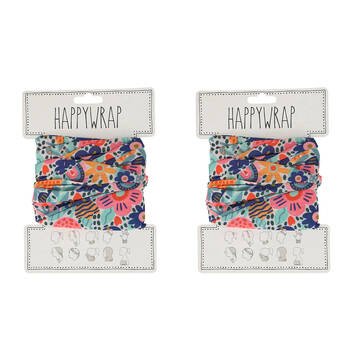 2PK Annabel Trends Happywrap Headband Head Accessory One Size Garden Love