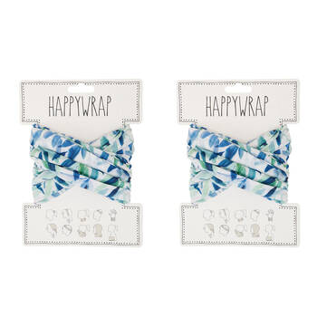 2PK Annabel Trends Happywrap Headband Head Accessory One Size Gum Leaf