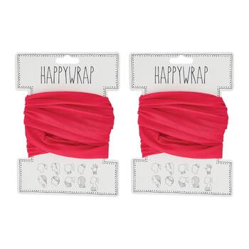 2PK Annabel Trends Happywrap Womens Multipurpose Bandana 50x25cm - Hot Pink