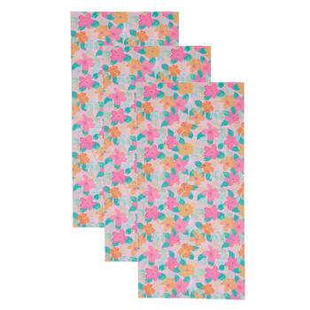 3PK Annabel Trends Happywrap Women's Multipurpose Bandana 50x25cm - Hibiscus