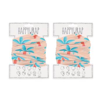 2PK Annabel Trends Happywrap Women's Hair Accessory 50x25cm Palm Tree