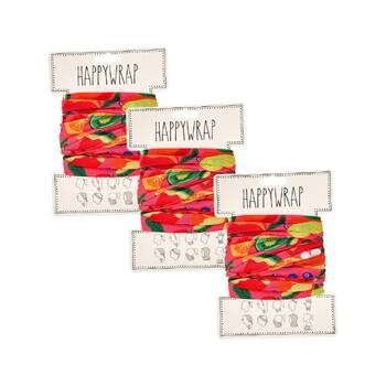 3PK Annabel Trends Happywrap Womens Multipurpose Bandana 50x25cm - Tropicana