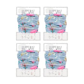 4PK Annabel Trends Happywrap Women's Hair Accessory 50x25cm Wildflower