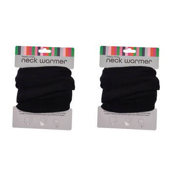 2PK Annabel Trends Happywrap Neck Warmer Travel Accessory One Size Black