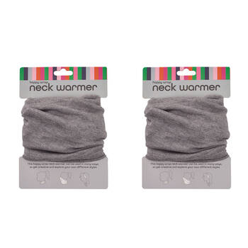 2PK Annabel Trends Happywrap Neck Warmer Travel Accessory One Size Grey