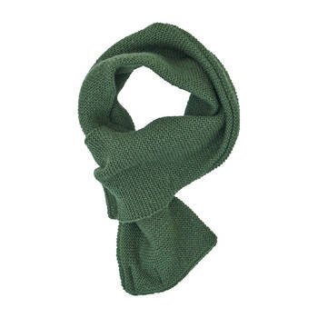 Annabel Trends Slip Through Knit Acrylic Yarn Scarf Unisex 77x14cm Emerald