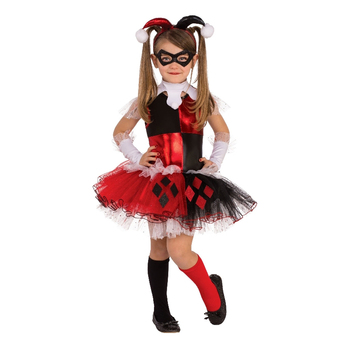 Dc Comics Harley Quinn Deluxe Costume Party Dress-Up - Size L