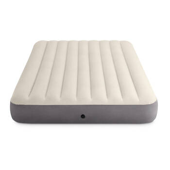 Intex Dura-Beam Deluxe Single High Airbed - Queen Beige