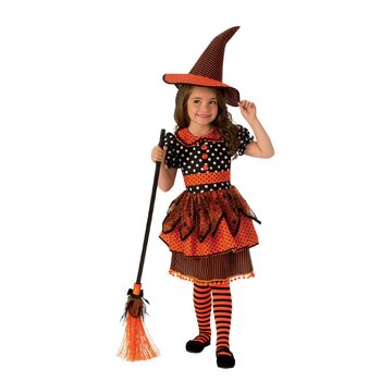 Rubies Polka Dot Witch Kids Girls Dress Up Costume - Size M