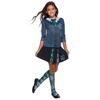 Harry Potter Slytherin Kids Girls Dress Up Costume Top - Size 5-7 Yrs