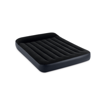 Intex Full Deluxe Inflatable Airbed w/ Fiber-Tech Pillow Rest