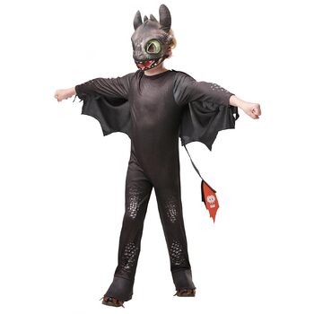 Rubies Toothless Night Fury Deluxe Boys Dress Up Costume - Size S