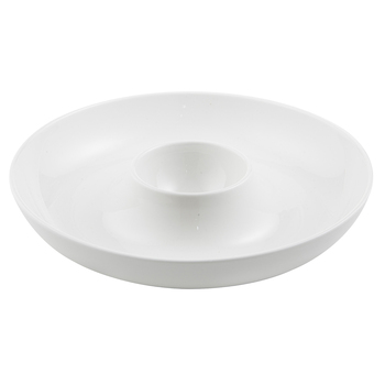 Ladelle Alto Serve & Share Chip & Dip Porcelain Serving Platter
