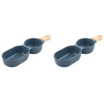 2PK Ladelle Alto Serve & Share 2 Part 34.5x9.5cm Serve Stick - Blue