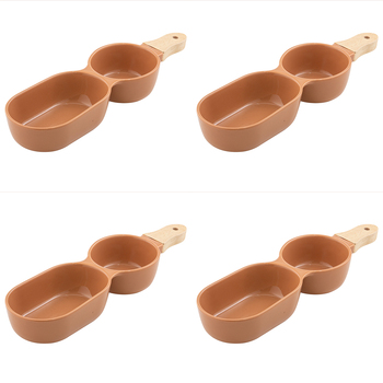 4PK Ladelle Alto Serve & Share 2 Part 34.5x9.5cm Serve Stick - Terracotta