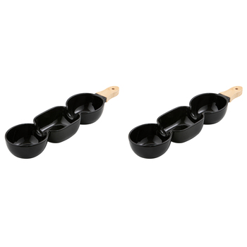 2PK Ladelle Alto Serve & Share 3 Part 40x9.8cm Serve Stick - Black
