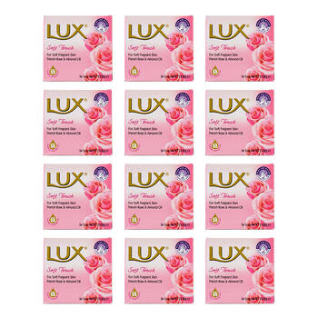 36pc Lux 80g Bar Soap Soft Touch French Rose & Almond Oil